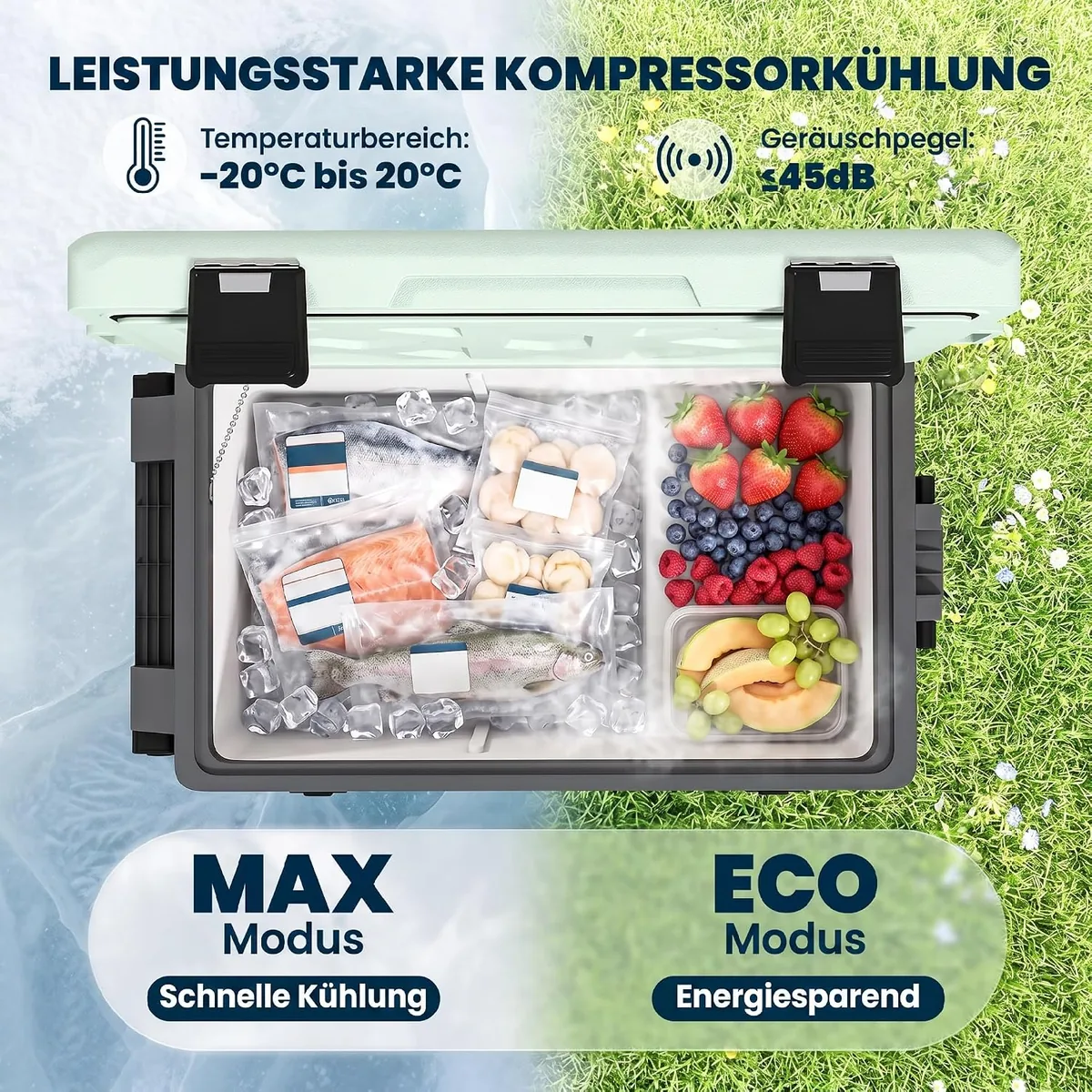 42,5 L Kompressor Kühlbox Leise elektrisch Mini… — Ansicht 3