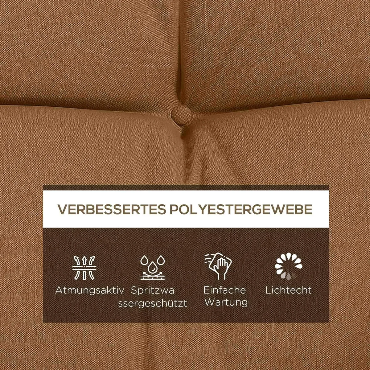 4er-Set Sitzkissen, 150x50 cm wasserabweisend Stuhlkissen… — Ansicht 3