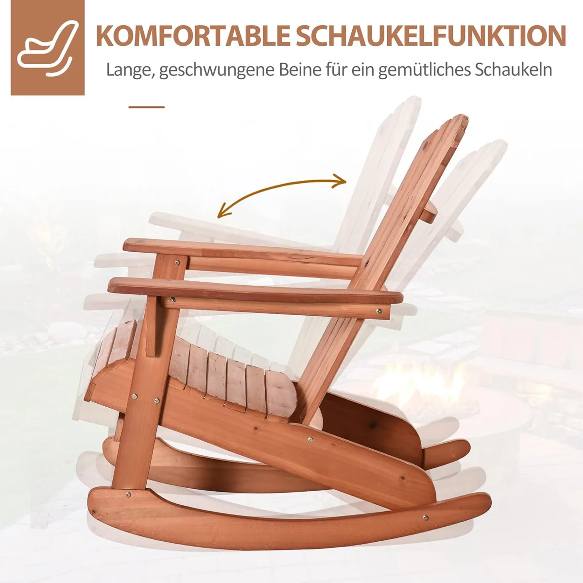 Adirondack Gartenstuhl Adirondack Stuhl Gartensessel… — Ansicht 4