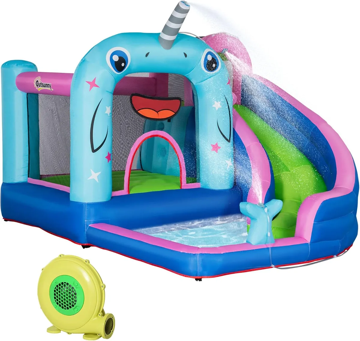 Aufblasbare Hüpfburg mit Gebläse, Wasserspielcenter inkl.…