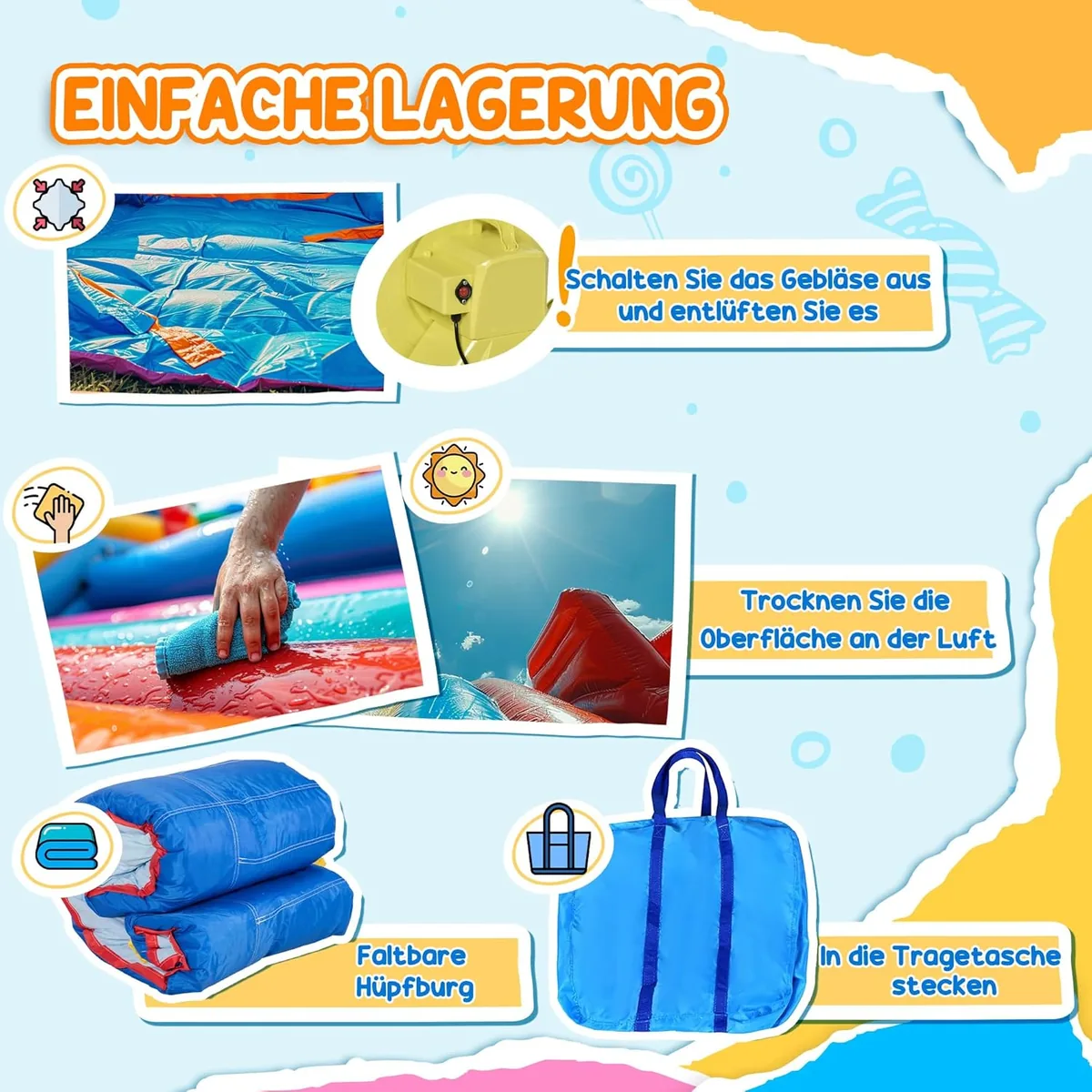 Aufblasbare Hüpfburg Wasserpark mit Gebläse Hüpfburg mit… — Ansicht 4
