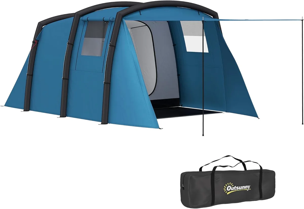 Aufblasbares Zelt für 3–6 Personen Outdoor Campingzelt…