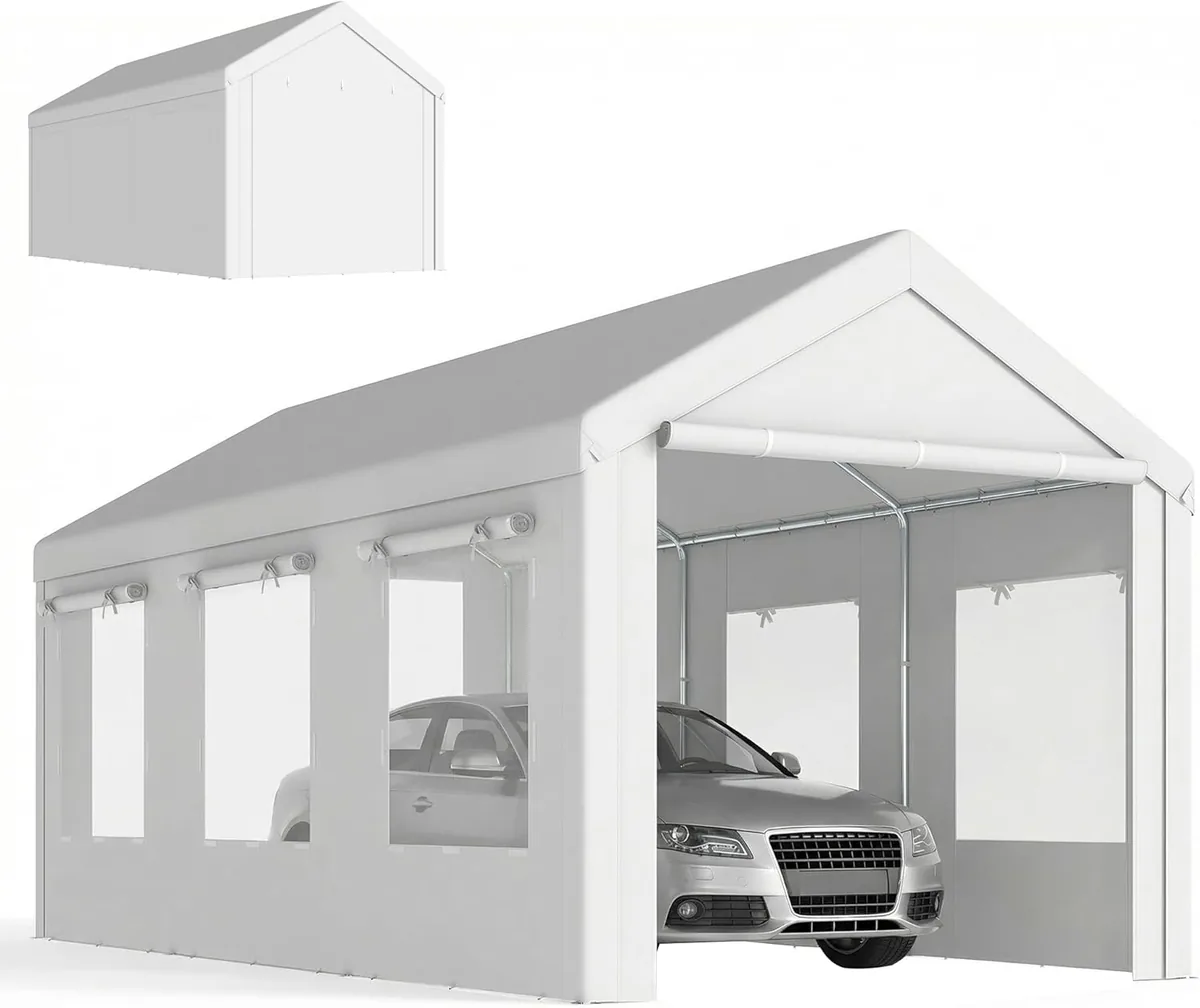 Carport 3 x 6 m UV-Schutz 30+ Mobile Garage mit…