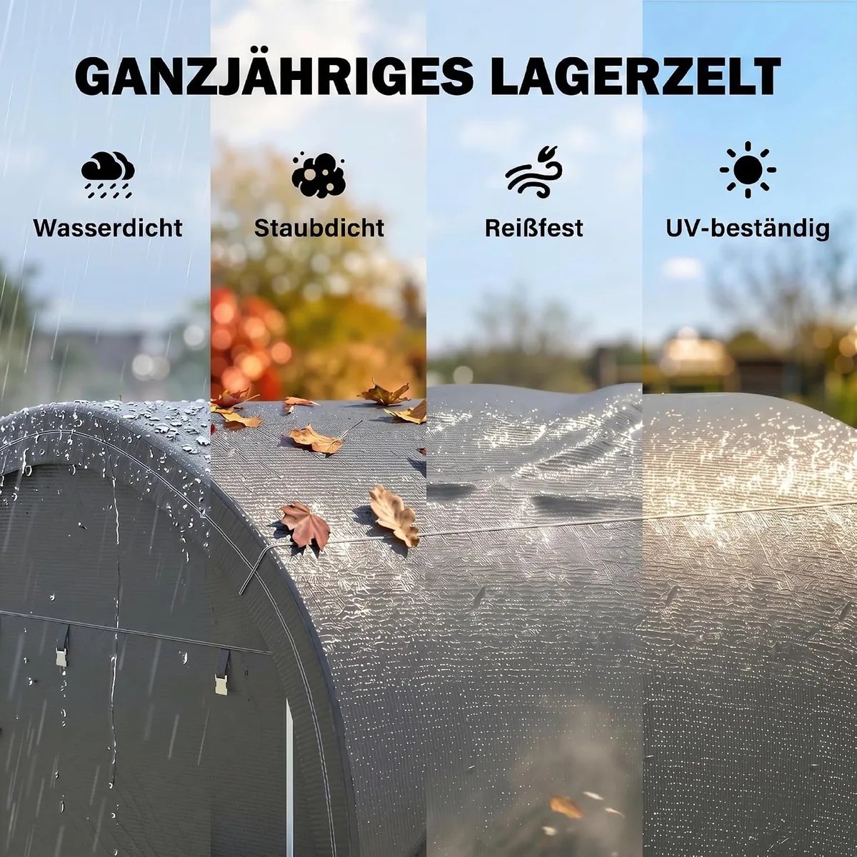 Garagenzelt für Fahrräder, wasserdicht Zeltgarage mit… — Ansicht 3