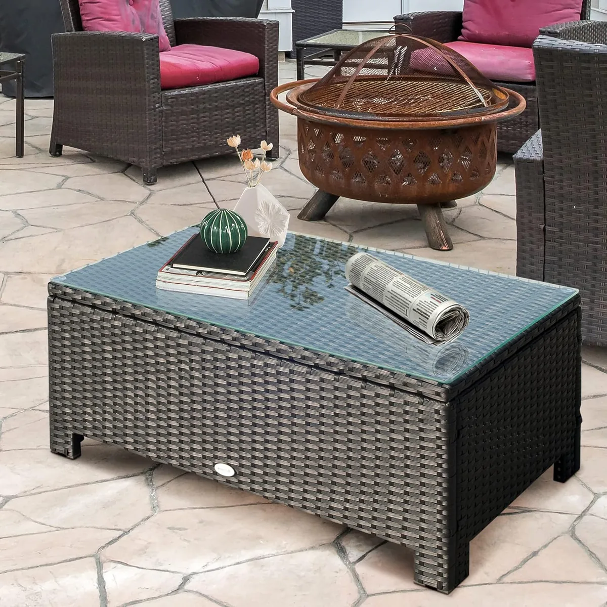 Garten Beistelltisch Couchtisch Gartentisch Balkontisch… — Ansicht 2