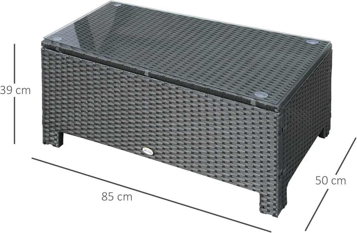 Garten Beistelltisch Couchtisch Gartentisch Balkontisch… — Ansicht 3