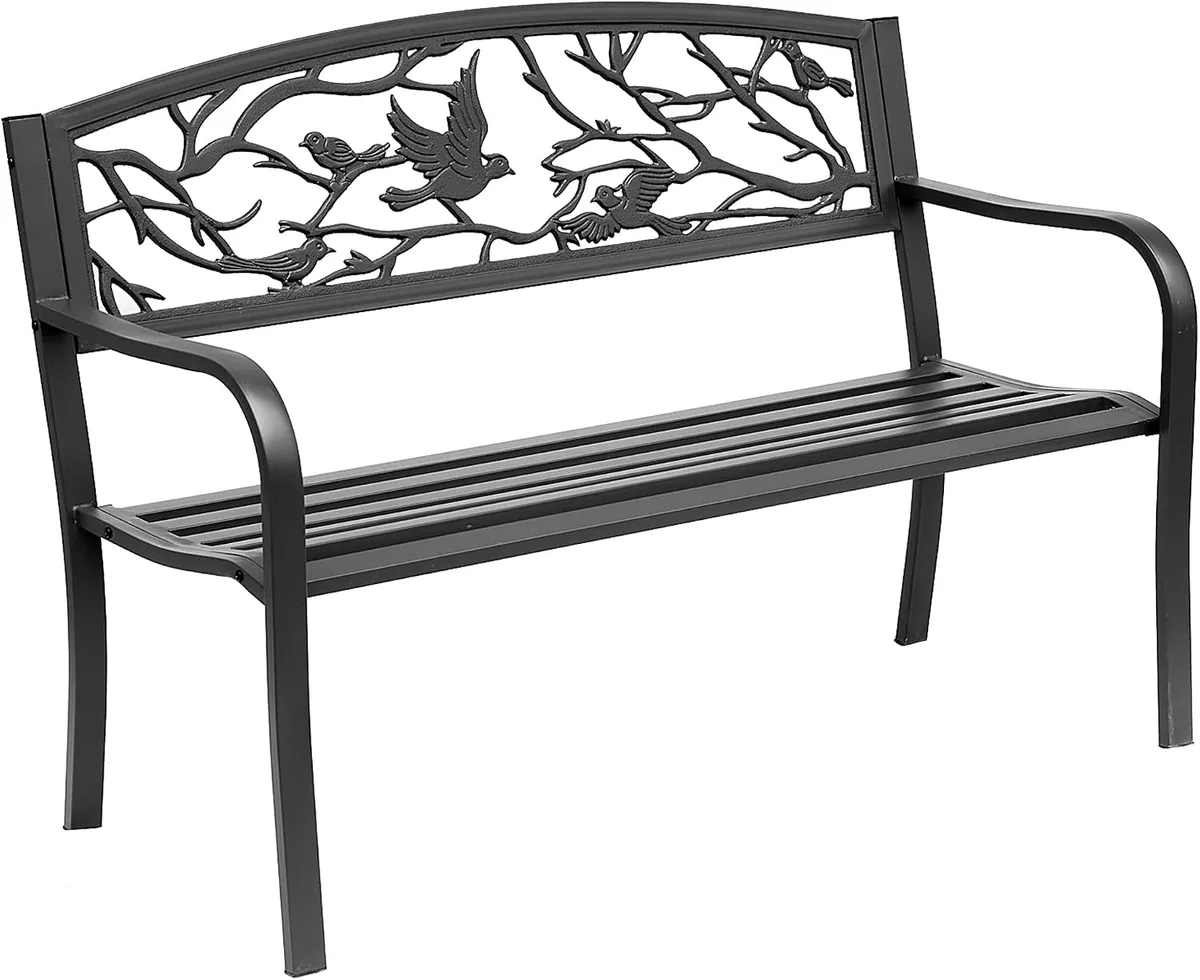 Gartenbank 3-Sitzer Bank Terrasse Landhausstil Chic 127L…