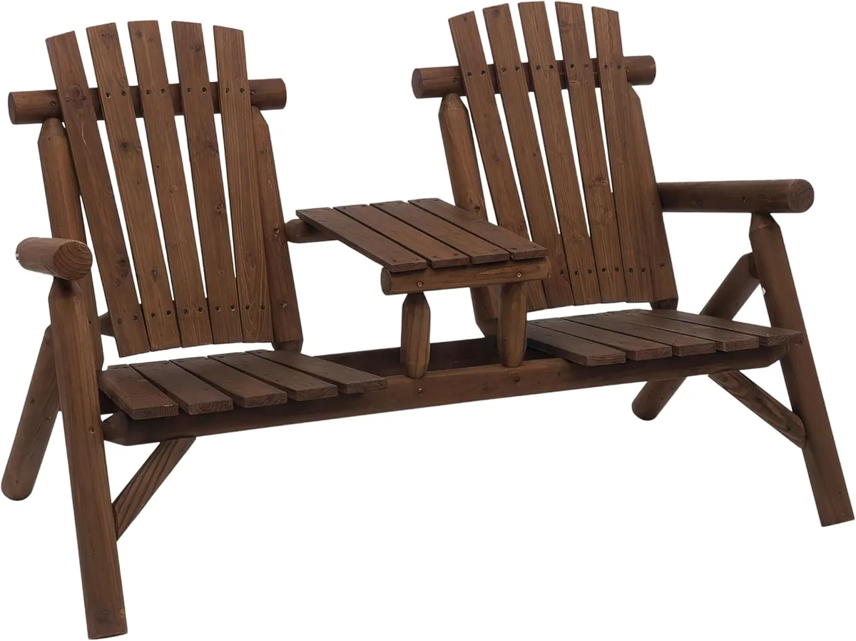 Gartenbank mit Tisch, Gartenmöbel, Sitzbank, 2 Stühle…