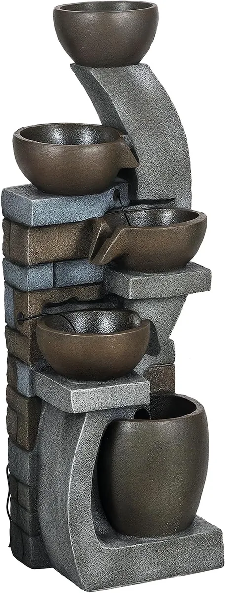 Gartenbrunnen, Solar Springbrunnen, Zierbrunnen mit…