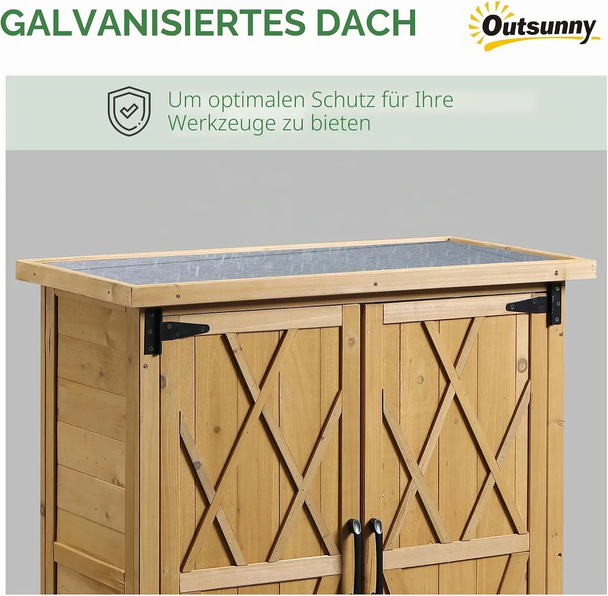 Gartenhaus Gartenschrank Outdoor auf Ständer ABM. 75L x… — Ansicht 4