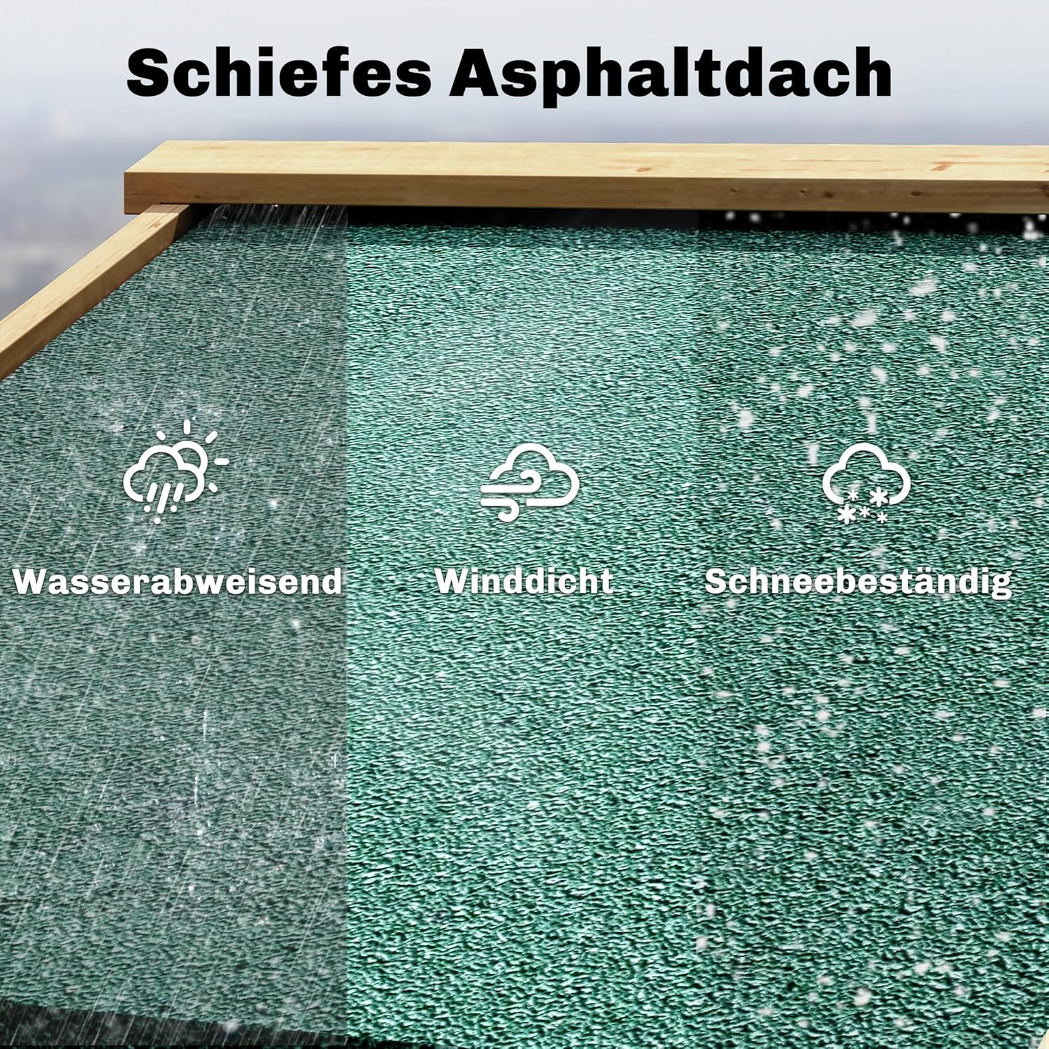Outsunny Gartenschrank Holz Geräteschuppen mit Ablage Acrylfenstern Abschließbar Tür Bodenplatte Asphalt-Dach Belüftungspaneel 128x57,5x197cm Geräteschrank Gerätehaus für Garten Terrasse Hellbraun — Ansicht 5