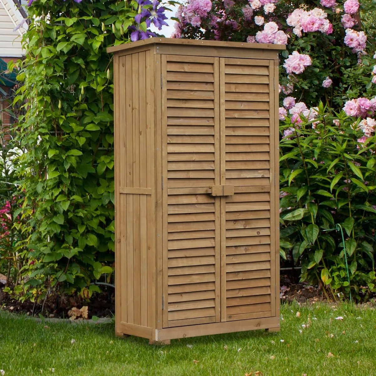 Gartenschrank Holz, Geräteschuppen wetterfest… — Ansicht 2
