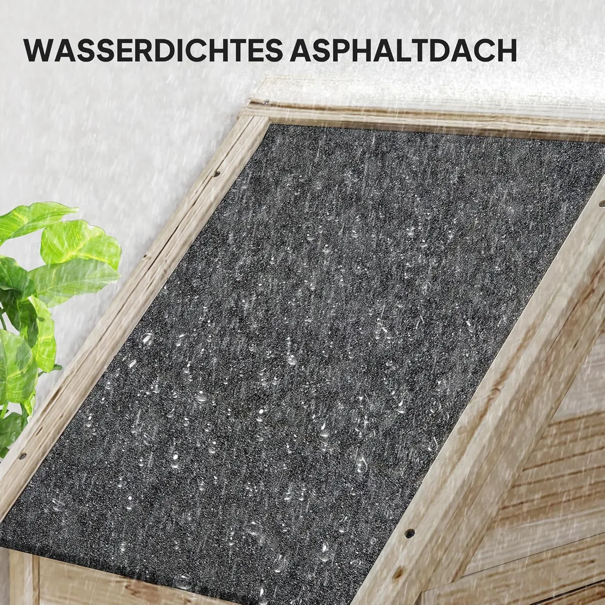 Gartenschrank Holz, wasserdicht Geräteschuppen 80 x 49 x… — Ansicht 4