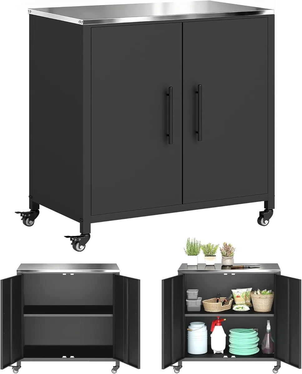 Gartenschrank mit Pflanztisch Geräteschuppen mit…