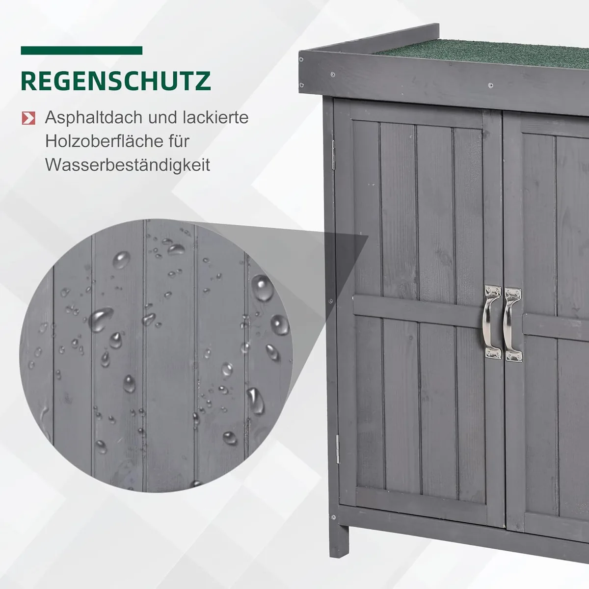 Gartenschrank Tannenholz, Geräteschuppen wetterfest… — Ansicht 3