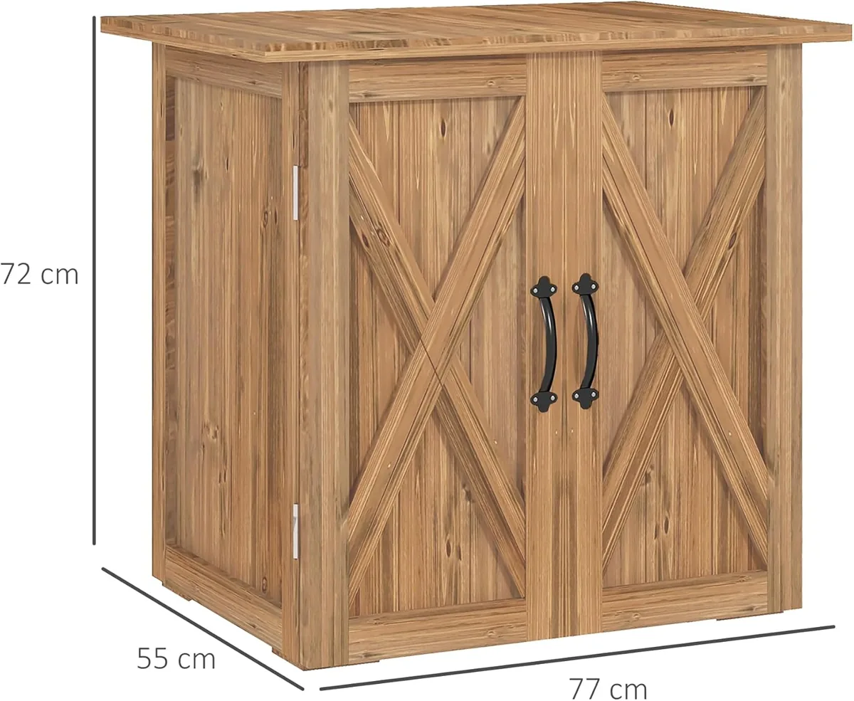 Gartenschuppen Holz, Holz-Geräteschrank, Outdoor… — Ansicht 3