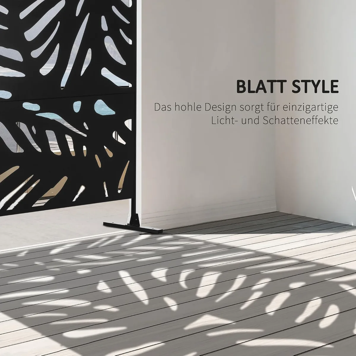Gartensichtschutz 122 x 198 cm Balkon Sichtschutz mit… — Ansicht 3