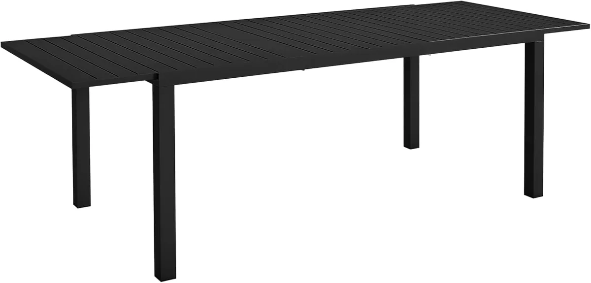 Gartentisch ausziehbarer Tisch Patio-Esstische Aluminium…