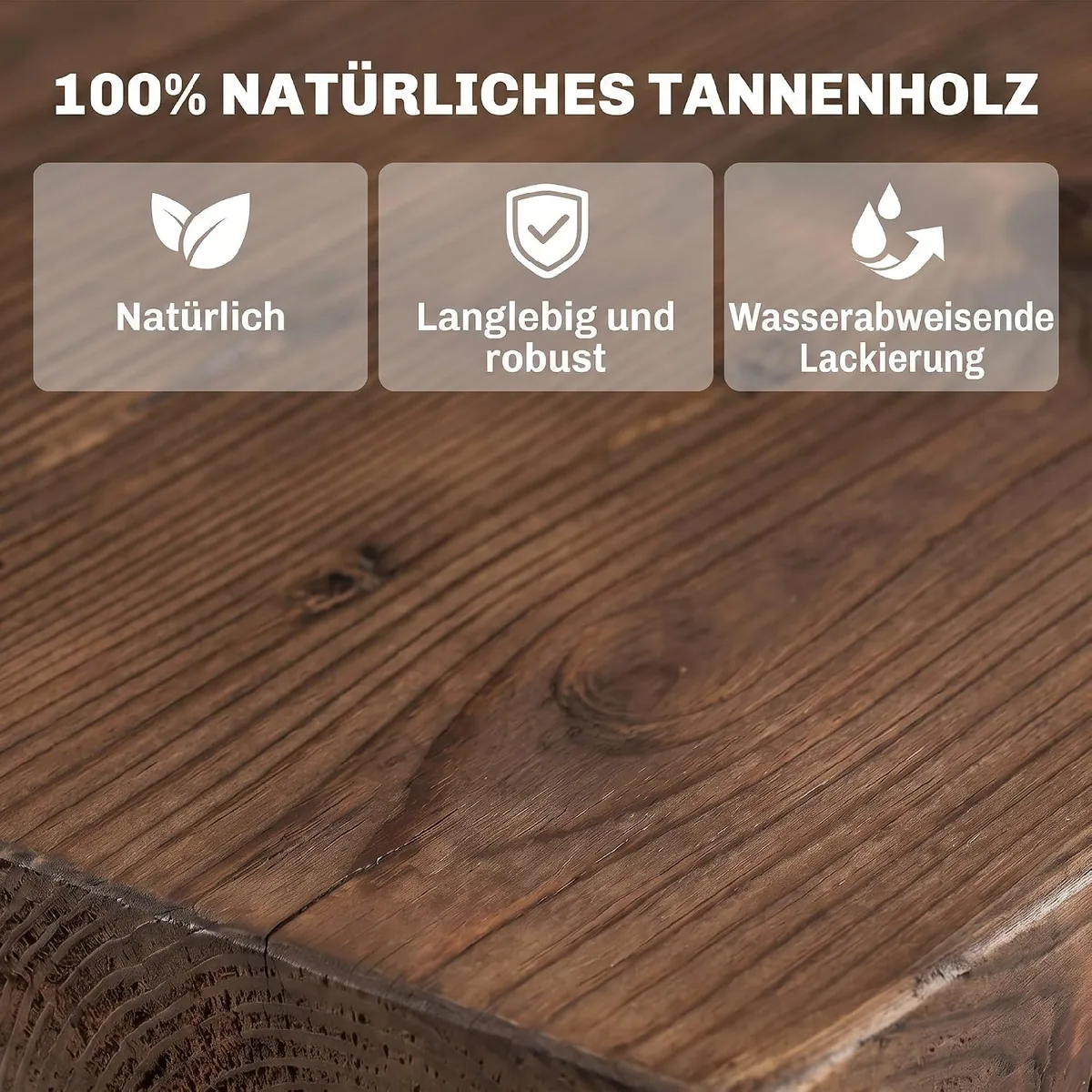 Gartentisch, Balkontisch, Holztisch, Räderform… — Ansicht 4