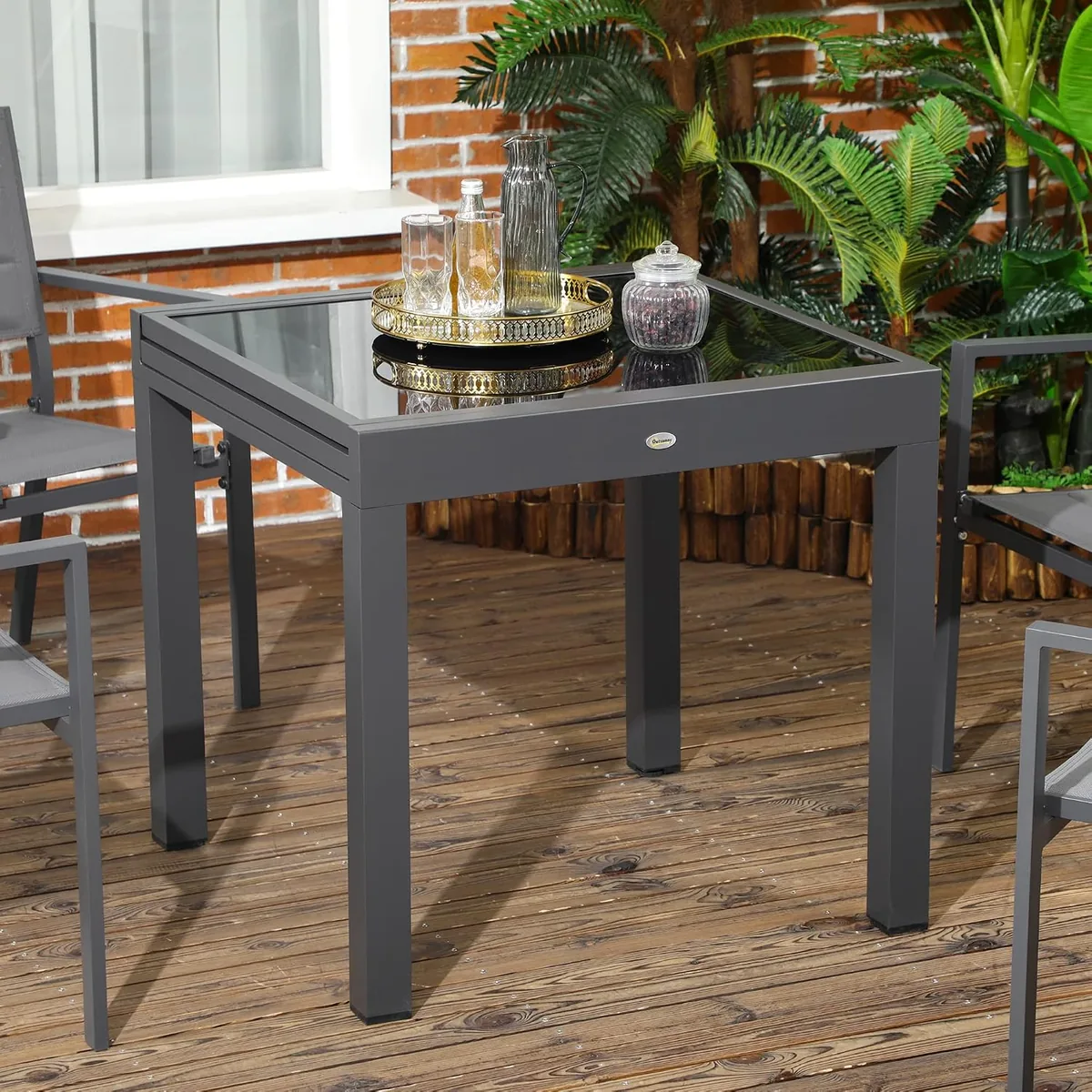 Gartentisch, Balkontisch mit Klappbarer Tischplatte… — Ansicht 2