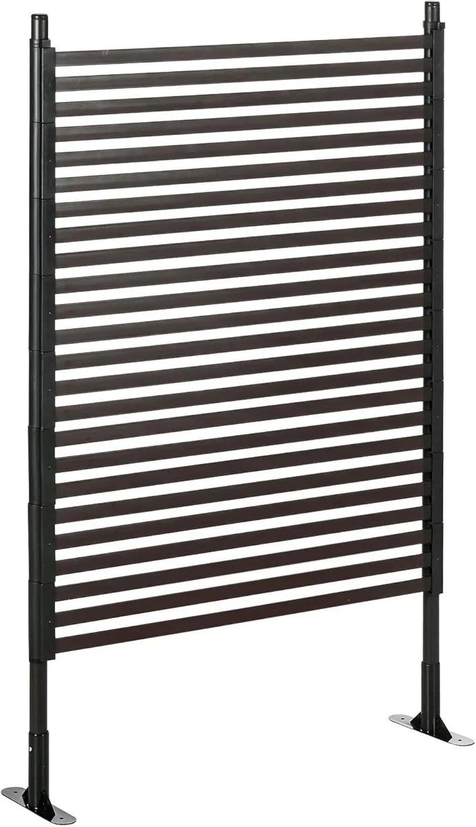 Gartenzaun Zaun aus Metall 93 x 150 cm hoch Dekorativer…