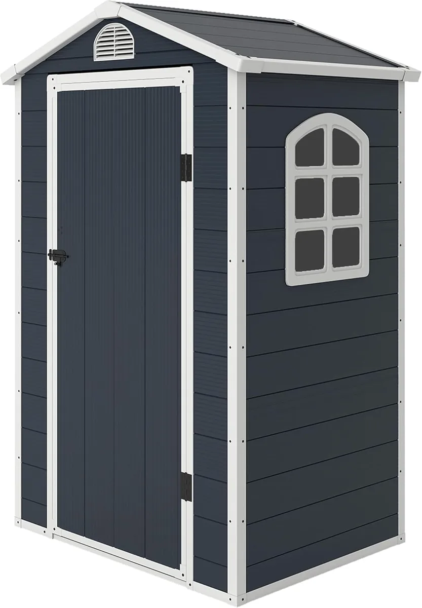 Gerätehaus 1,1m2, Geräteschuppen mit Satteldach, 134 x…