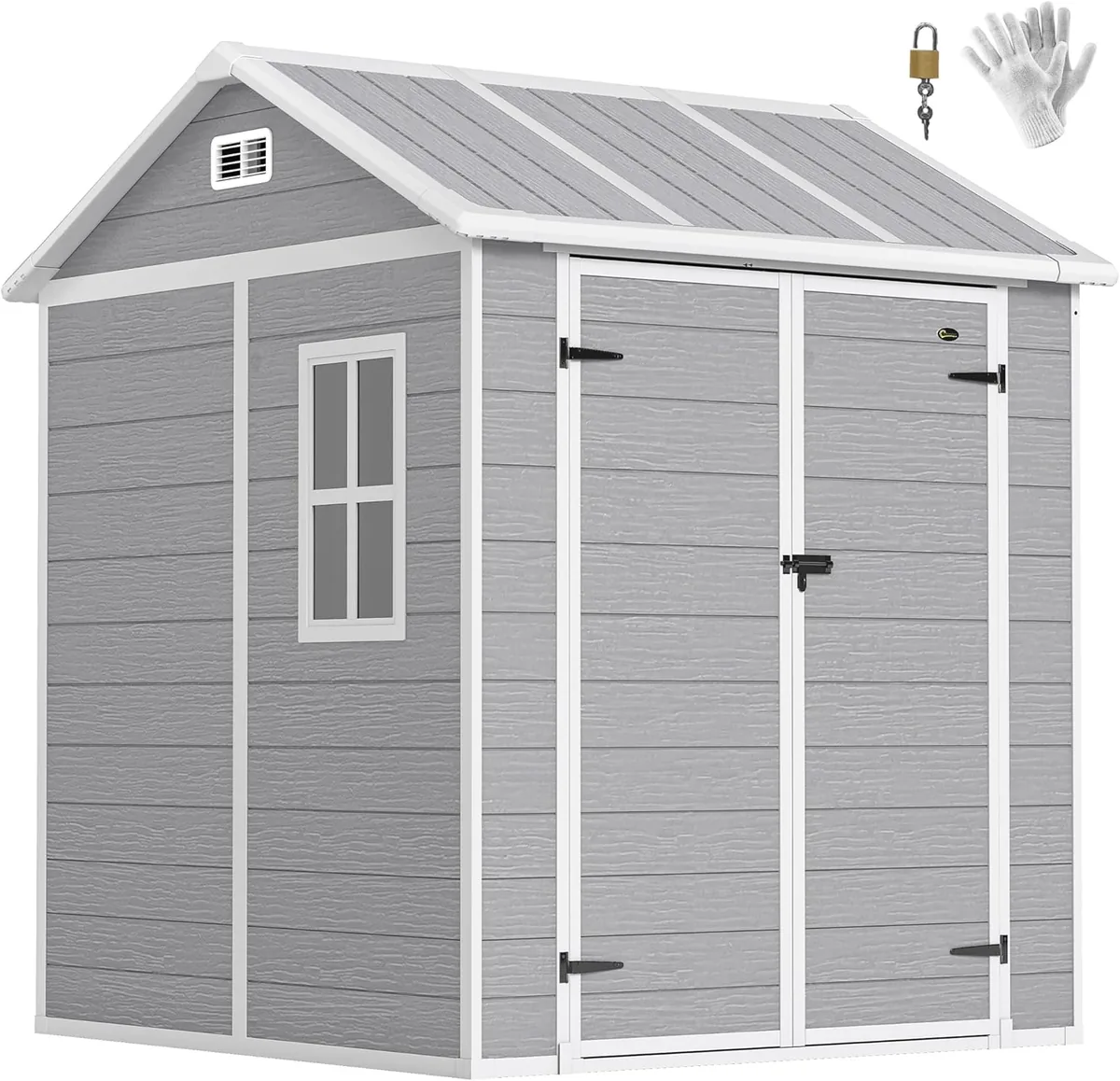 Gerätehaus 2,91m2 181 x 181 x 220 cm Geräteschuppen mit…