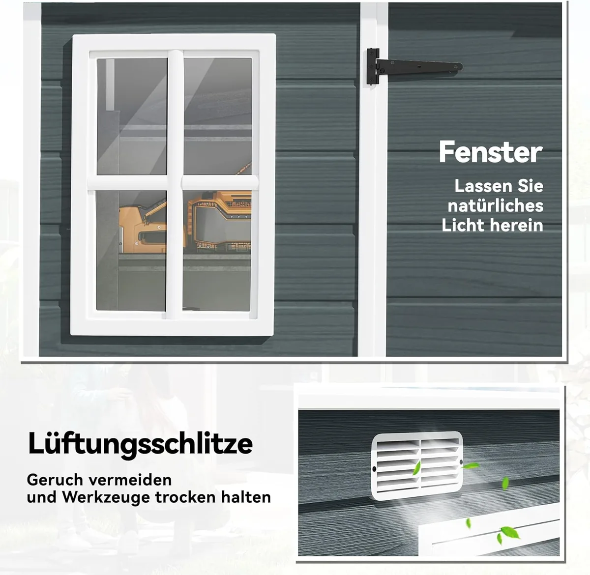Gerätehaus 3,2m2, Geräteschuppen mit Pultdach… — Ansicht 4