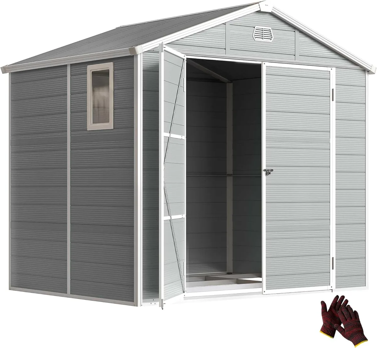 Gerätehaus 4,1m2, Geräteschuppen mit Satteldach, 240 x…