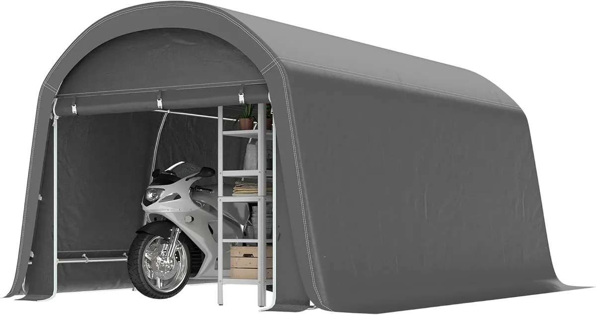Gerätehaus für Fahrräder, wasserdicht Gerätezelt mit Tür…