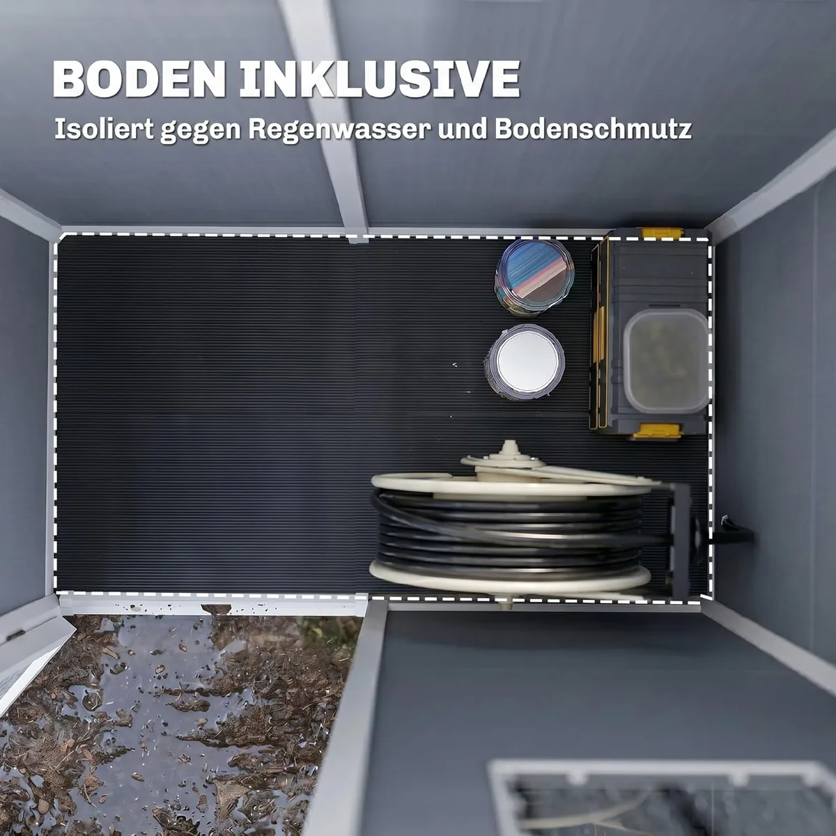 Gerätehaus Kunststoff 1,14m2 151 x 92 x 193cm… — Ansicht 4