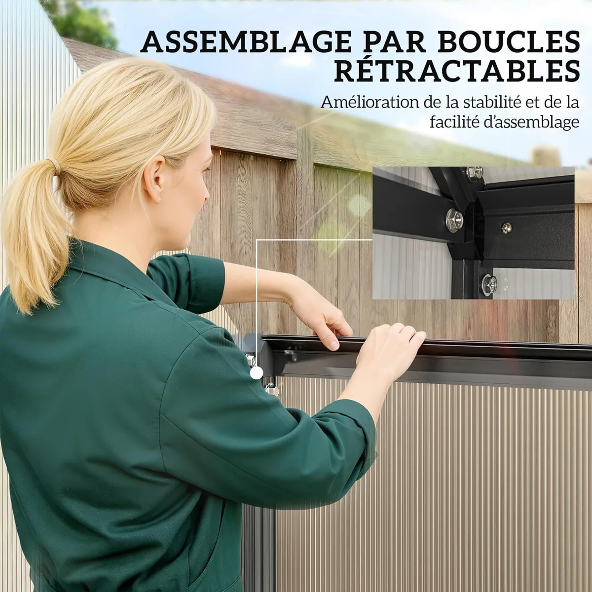 Gewächshaus aus Aluminium und Polycarbonat, Gewächshaus… — Ansicht 3