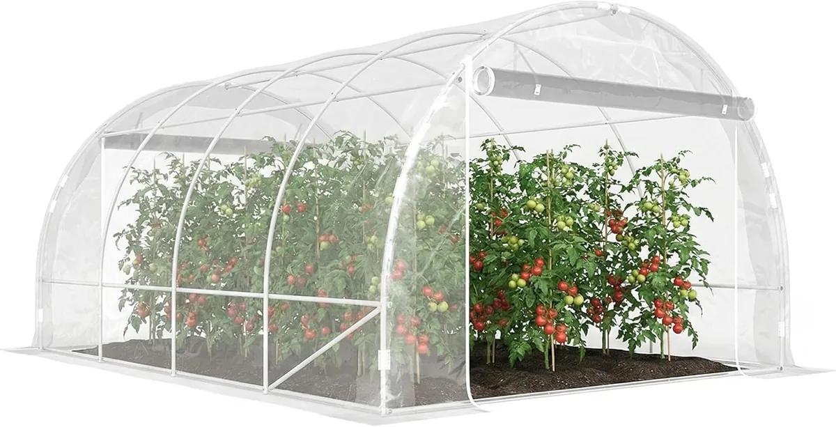 Gewächshaus ca. 4 x 3 x 2 m Foliengewächshaus mit Breiter…