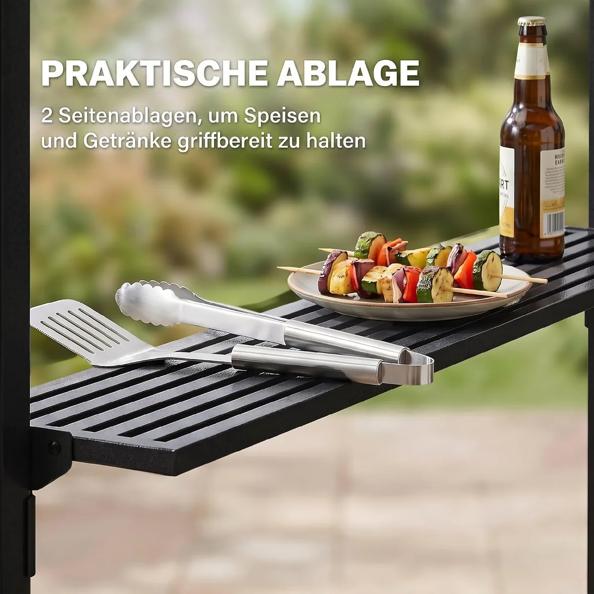 Grillpavillon mit Flammschutzdach BBQ-Pavillon mit 2… — Ansicht 4