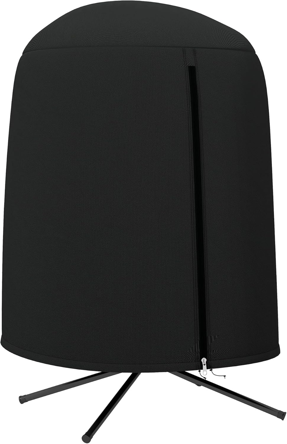 Outsunny Hängesessel Abdeckung Wasserdicht Winddicht Schutzhülle mit Reißverschluss 420D Oxford Outdoor Gewebe für Hängekorb Schwingsessel Ø128 x 190 cm Schwarz