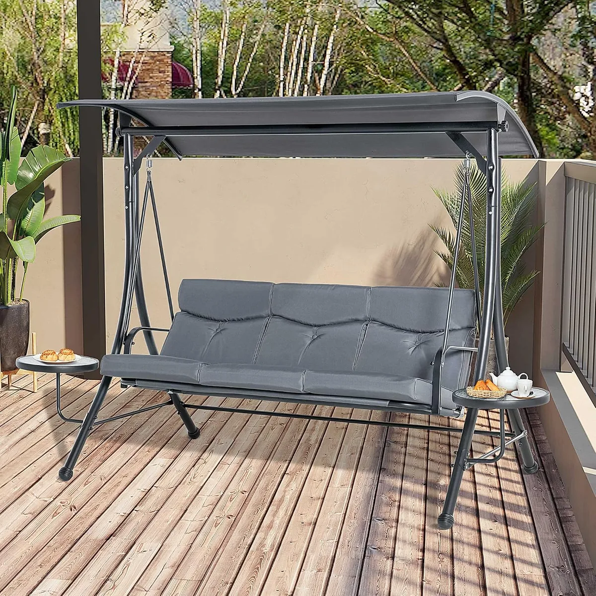 Hollywoodschaukel mit Couchtische, 3-Sitzer… — Ansicht 2