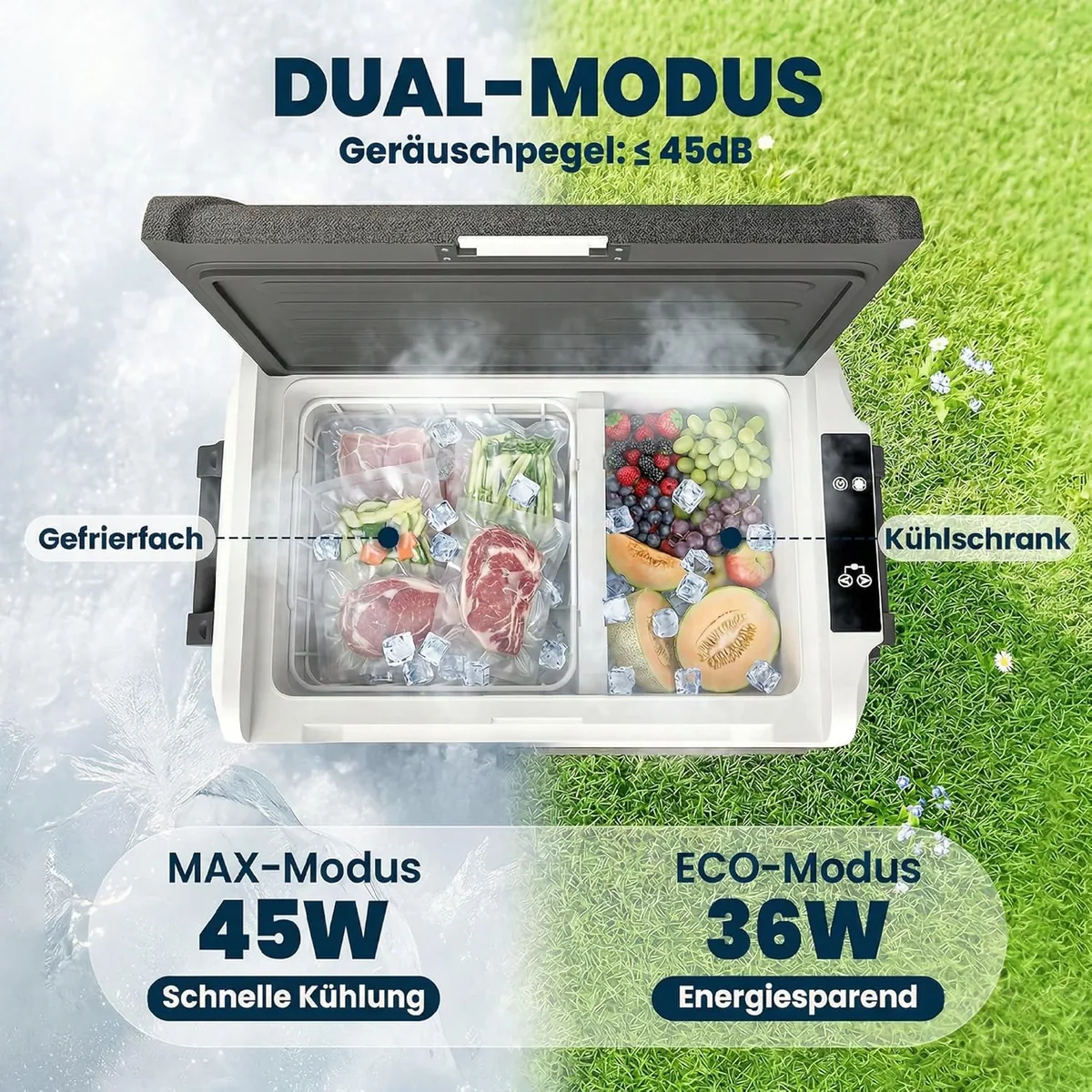 Kompressor Kühlbox 50L -20°C bis 20°C Elektrische Kühlbox… — Ansicht 4