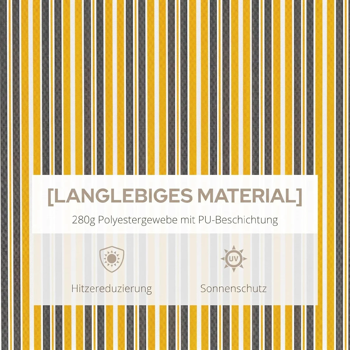 Markise Gelenkarmmarkise Sonnenschutz mit Handkurbel 3,5… — Ansicht 3