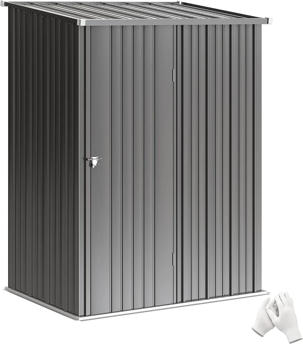 Metall Gerätehaus 1,34m2 161,5 x 94,5 x 196cm…