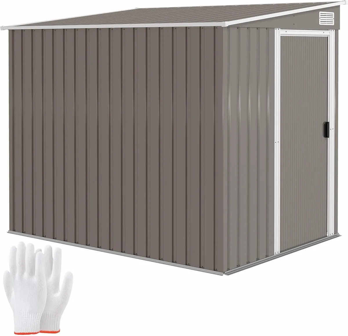 Metall Gerätehaus 2,81m2 154x206,5x181 cm Geräteschuppen…