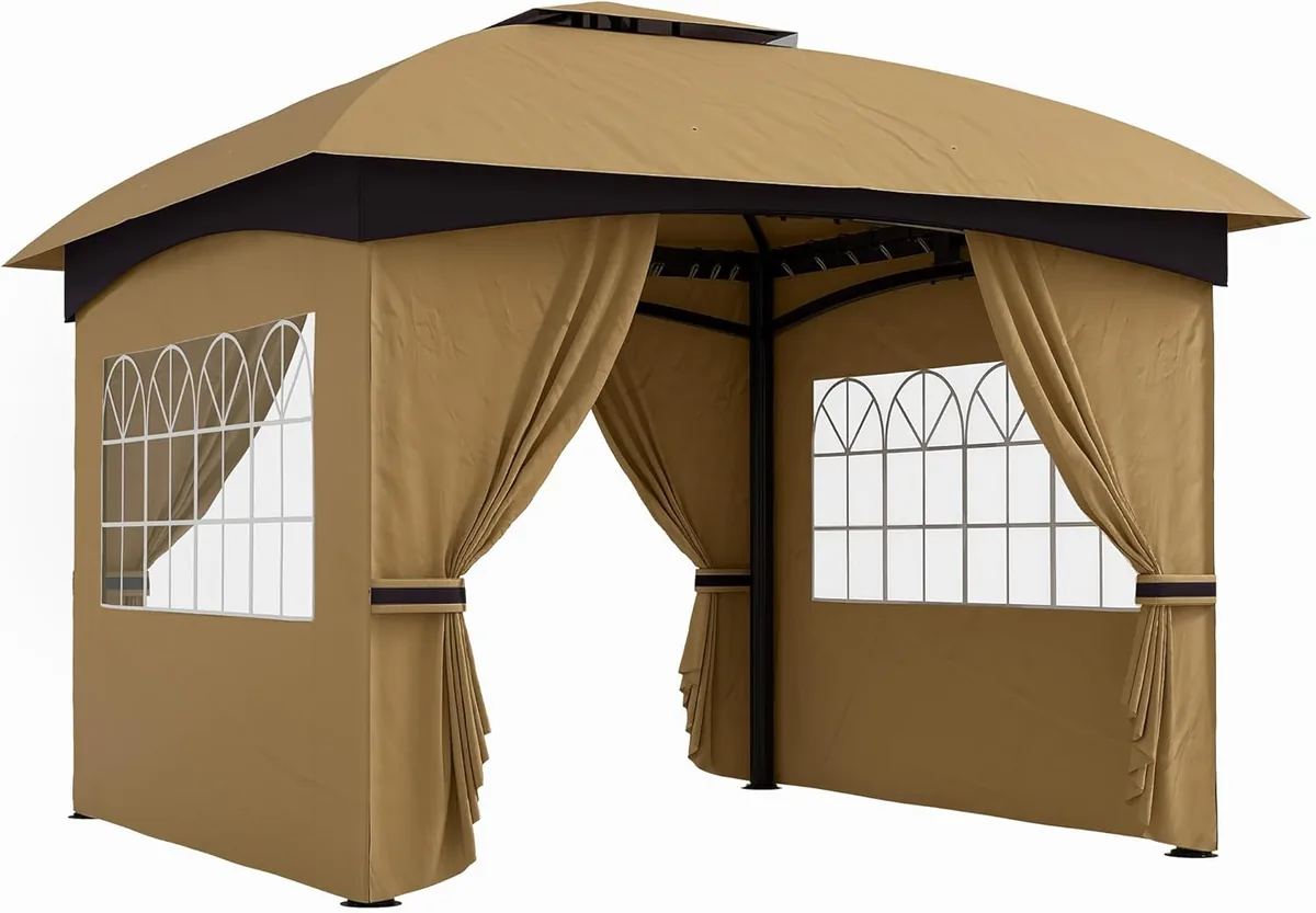 Pavillon ca. 3,4x3,4 m wasserabweisend Gartenpavillon mit…