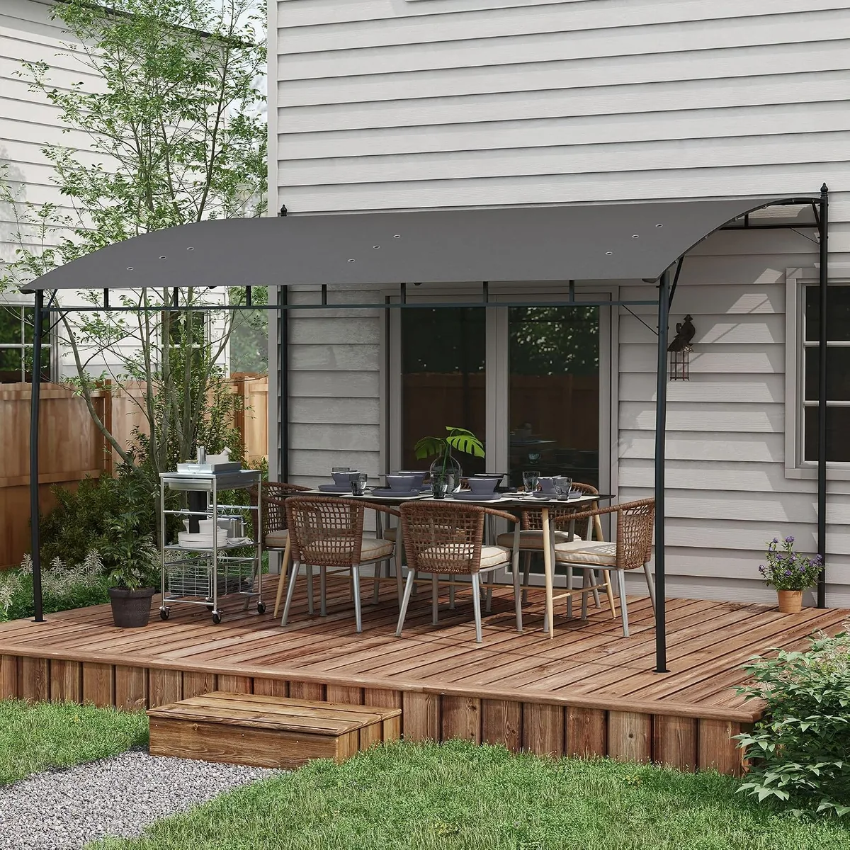 Pergola Pavillon mit 12 Entwässerungslöchern, Pergola aus… — Ansicht 3