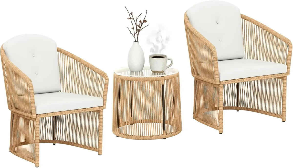 Polyrattan Gartenmöbel Set, Outdoor Lounge Balkonmöbel…
