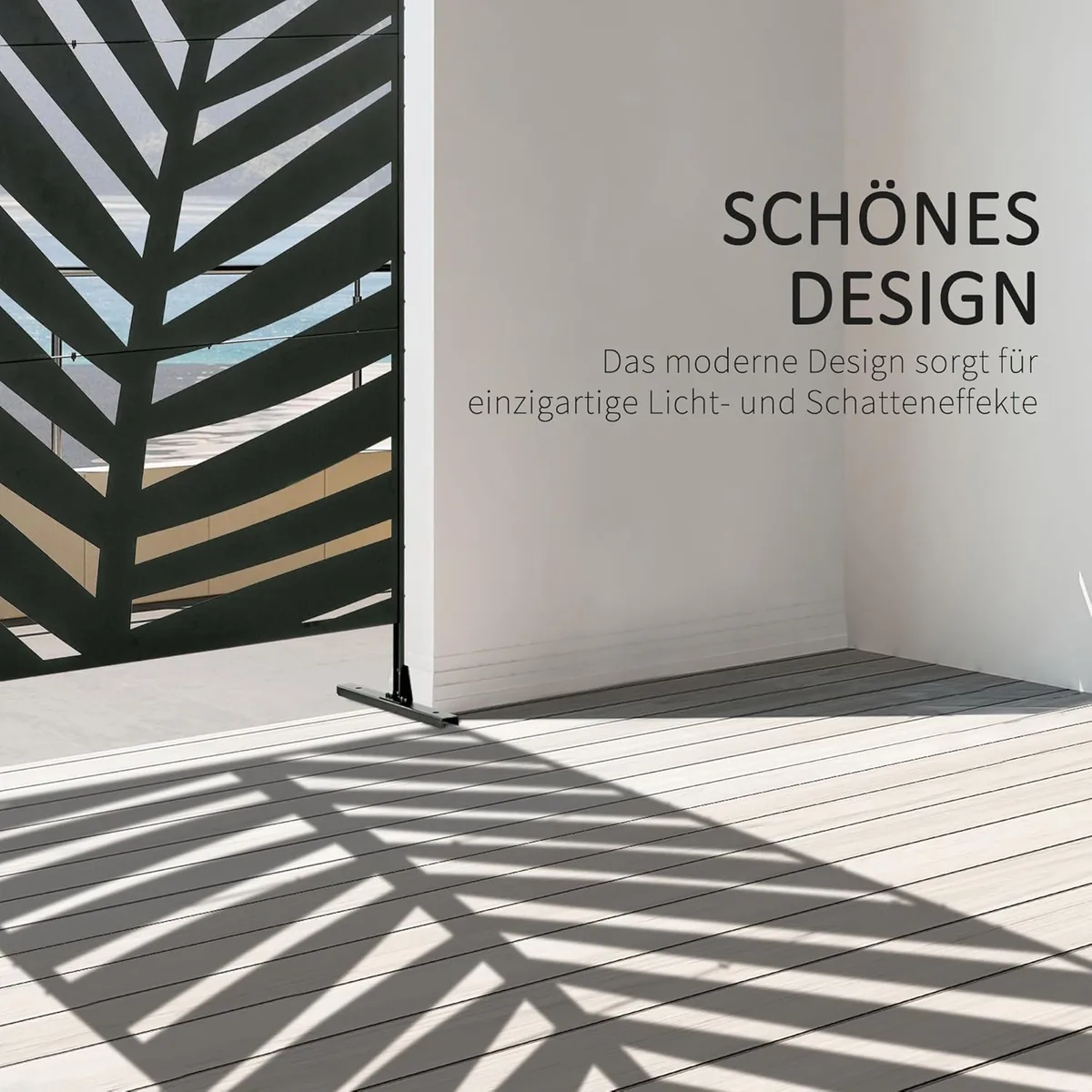 Raumteiler 3-teilig 122 x 198 cm Balkon Sichtschutz… — Ansicht 3