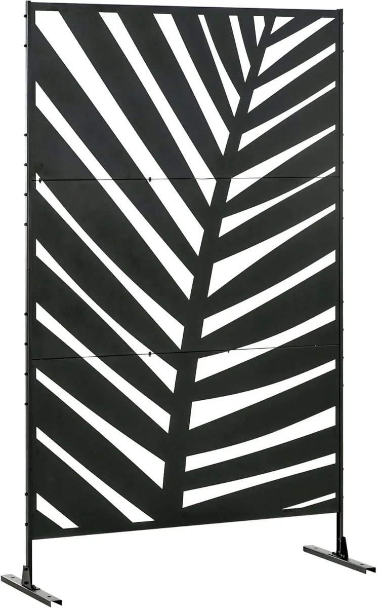 Raumteiler 3-teilig 122 x 198 cm Balkon Sichtschutz…