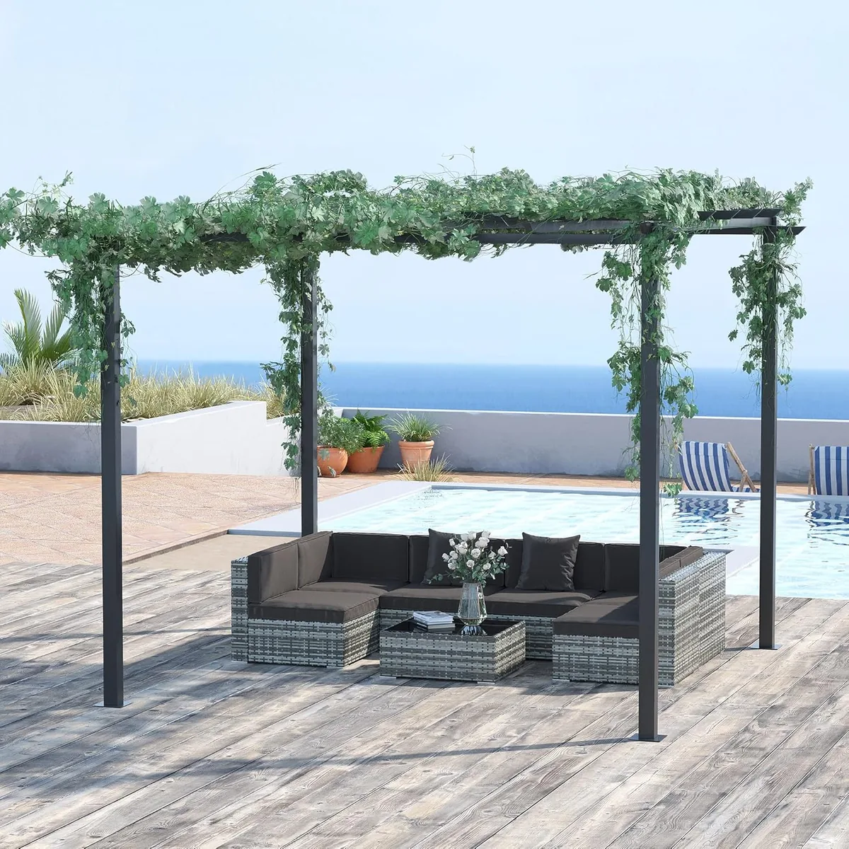 Rosenpavillon Pflanzbogen Rosenbogen Rankhilfe Garten… — Ansicht 2