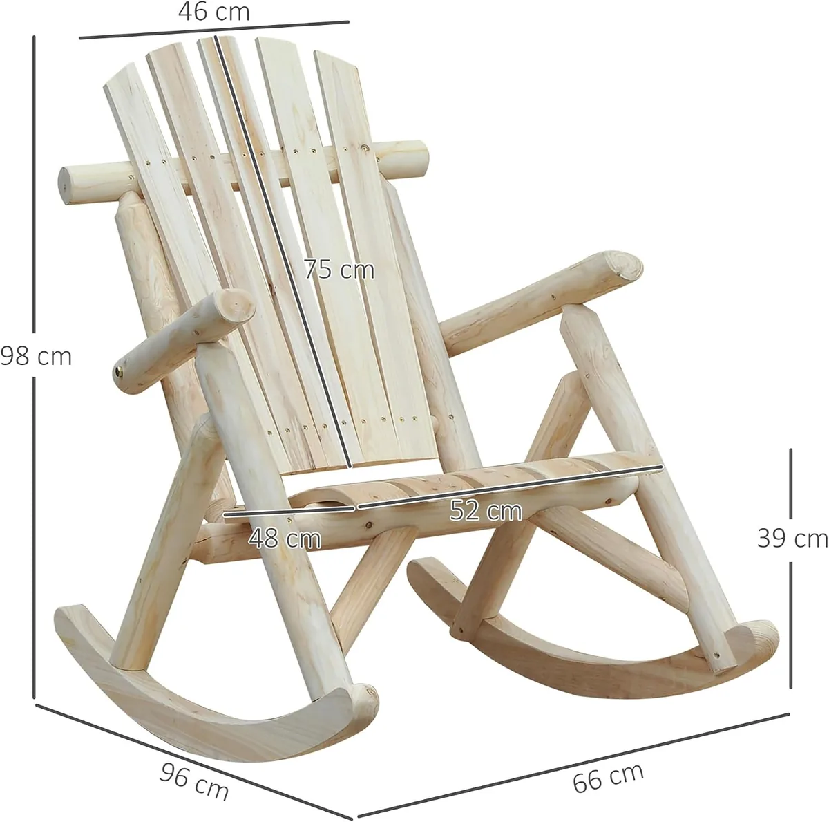 Schaukelstuhl Schwingsessel Schaukel Gartenstuhl… — Ansicht 3