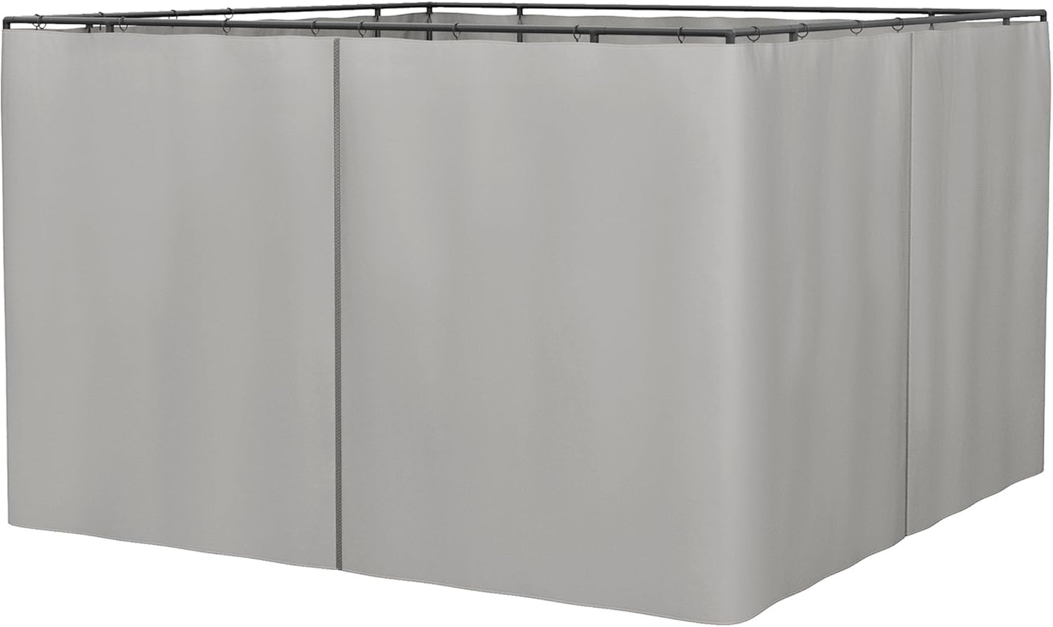 Outsunny Seitenwand 4er Set für 3x3m Pavillon Seitenteile mit Haken 302 x 205 cm Wasserdicht stabil Winterfest Seitenteil Seitenwände für Partyzelt Gartenpavillon Hellgrau